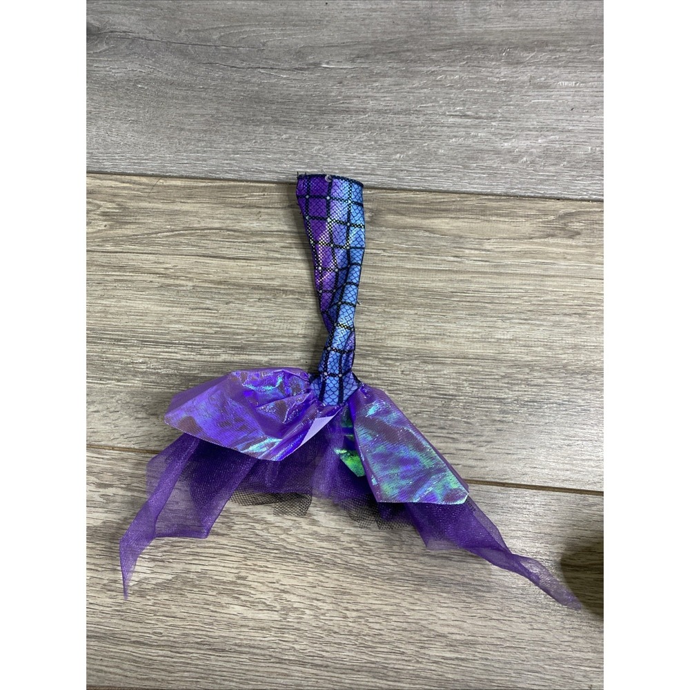 BARBIE 11" DOLL  MERMAID‎ Costume With FIN Purple Blue